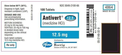 Antivert - FDA prescribing information, side effects and uses