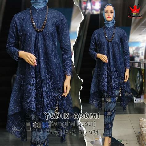 Jual Kebaya Tunik Arumi Kebaya Burkat Modern Kebaya Pesta Terbaru