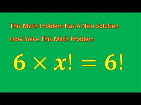 A Nice Factorial Maths Problem How Solve Factorial Problem Maths