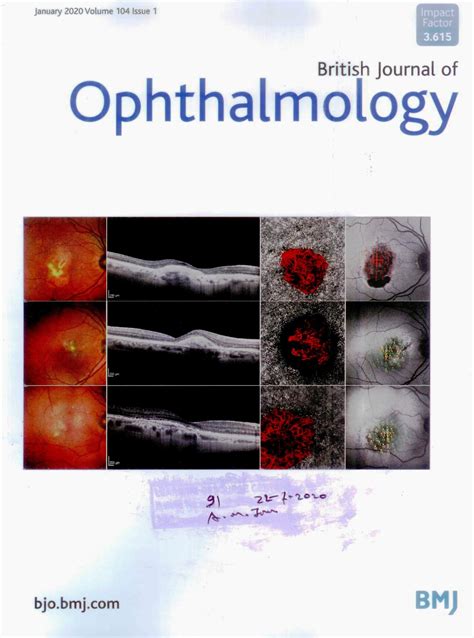 British Journal Of Ophthalmology V 104 I 01 Lrc