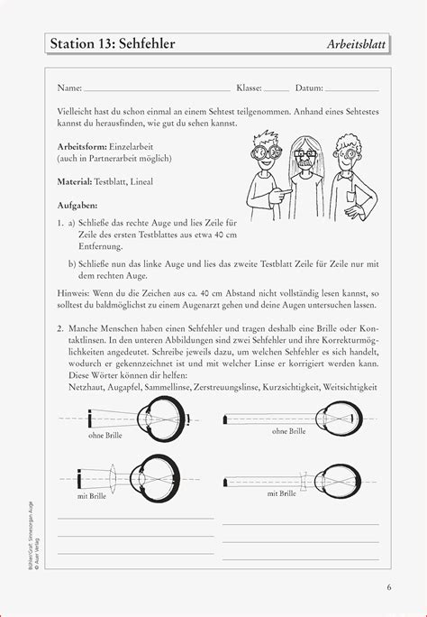 Biologie Auge Arbeitsblätter 11 Stile Kostenlos Für Sie Kostenlose