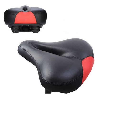 Bike Comfortable Replacement Wide Bicycle Saddle Memory Foam Padded