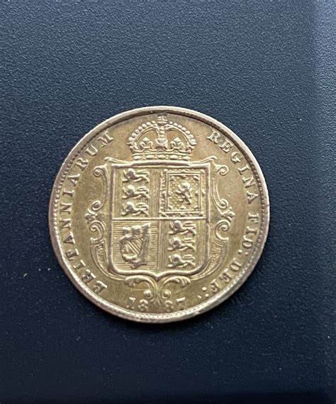 Gold Half Sovereign Queen Victoria Jubilee Head Shield Back Ebay