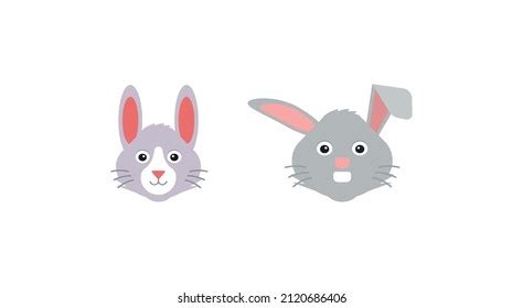 Different Rabbit Face Vector Emoji Set Stock Vector (Royalty Free) 2120686406 | Shutterstock