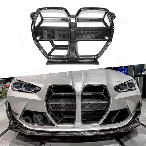 Csl Style Dry Vacuumed Carbon Fiber Grills For Bmw G80 M3 G82 F83 M4