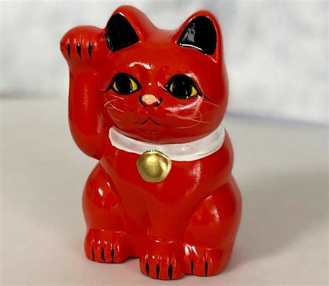 Maneki Neko Coinbank Japanese Lucky Cat Tokoname Yaki Right Etsy