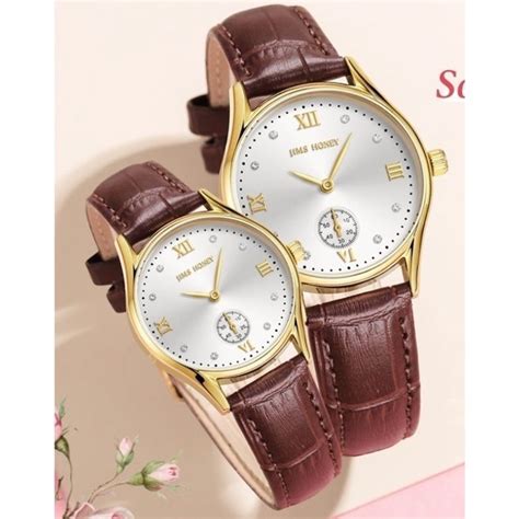 Jual JAM TANGAN COUPLE JHW08 JIMS HONEY ORI QUARTZ WATCH STAINLESS ANTI