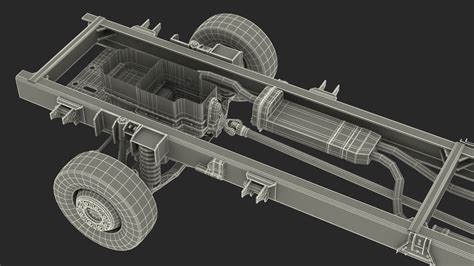 Truck Chassis 2x4 3d Model Cgtrader