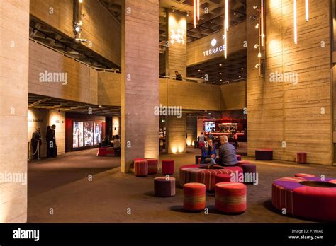 Interior of National Theatre, London, UK Stock Photo - Alamy