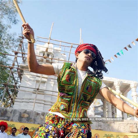 A Dancer Of Rajasthan Perform Gher Dance At Sola In Ahmedabad To Mark