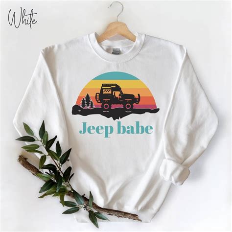 Jeep Babe Sweatshirt Jeep Sweatshirts For Women Jeep Crew Etsy