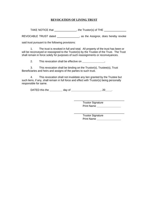 Trust Revocation Form California Fill Out Sign Online DocHub