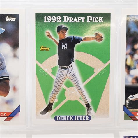 Derek Jeter 1992 Draft Pick Topps Baseball Card