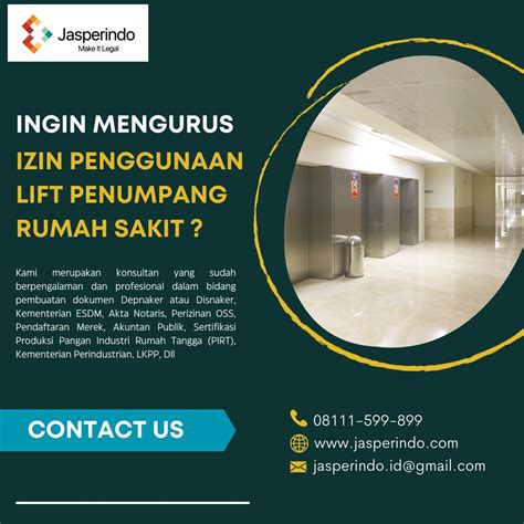 Izin Penggunaan Lift Penumpang Rumah Sakit Jasa Lainnya Di Carousell