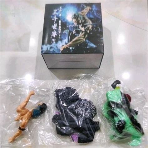 Jual Action Figure Pajangan One Piece Roronoa Zoro Santoryu 3 Pedang