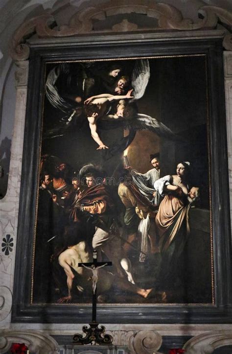 Napoli Sette Opere Di Misericordia Di Caravaggio Editorial Stock