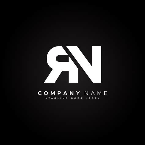 Premium Vector Vector Template For Initial Letter Rn Logo Elegant