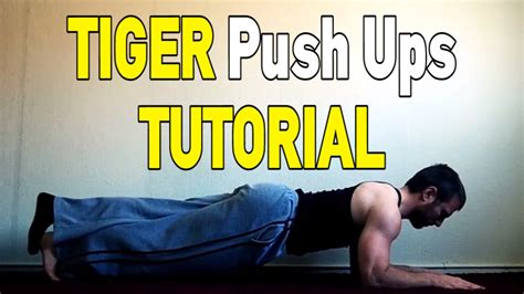 Tiger Push Ups Bodyweight Tricep Exercise Youtube