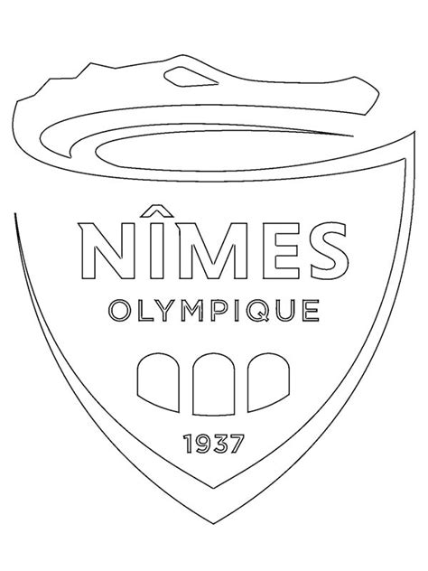 Dibujos Para Colorear Nîmes Olympique Football Club