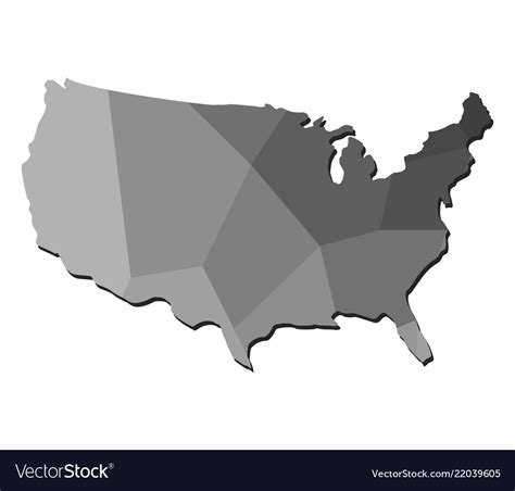 United states map Royalty Free Vector Image - VectorStock