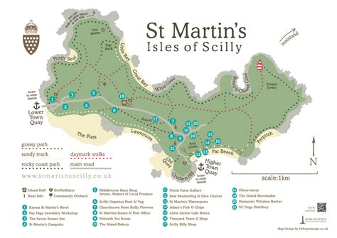 Use Our Map Of St Martins To Plan Your Visit To Our Beautiful Island
