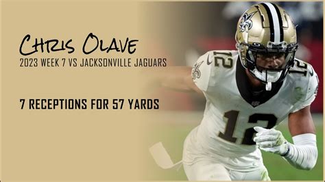 Chris Olave Every Target And Catch Vs Jacksonville Jaguars 2023 Week