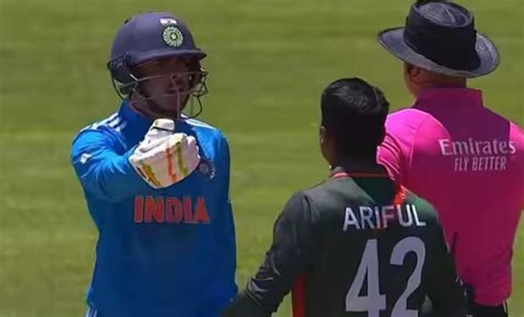 Watch India U19 Skipper Uday Saharan Involved In An Ugly Spat With