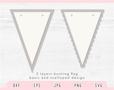 Banners Svg Pennant Svg Bunting Flag Svg Cut File For Etsy