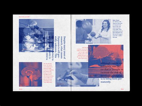 Adobe Indesign Art Zine Dyspraxia Leaflet Design Adobe Illustrator