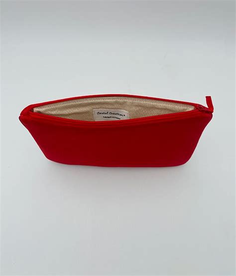 Pochette En Velours Rouge Glamour