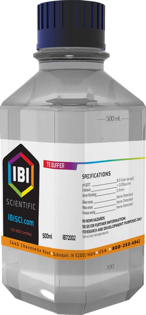 Te Buffer Endotoxin Free And Nuclease Free Ibi Scientific