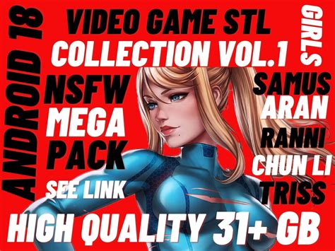 Cute Game Characters Stl Pack Nsfw Mega Bundle 3d Files Big Boobs