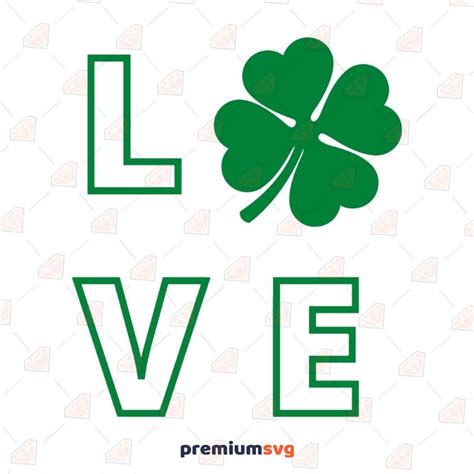 Shamrock Outline Love Svg Cut File Premiumsvg