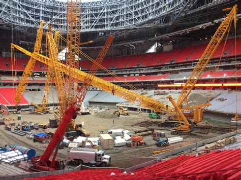 Massive crane being taken down while I was working in Atlanta : r/pics