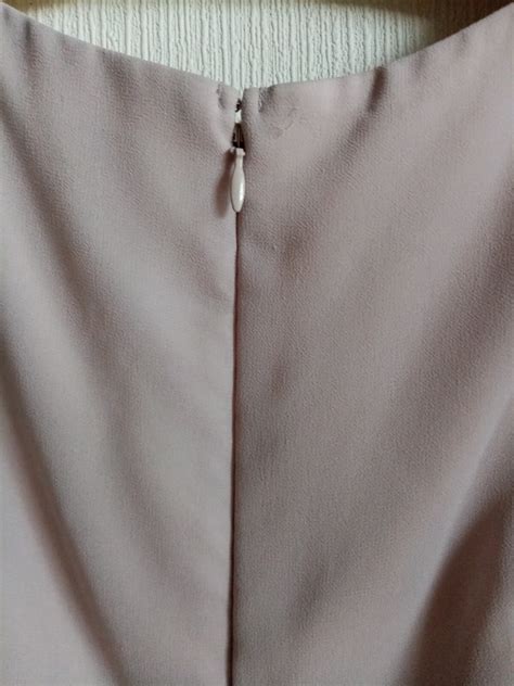 Elegant Chiffon Nude Pink Evening Wedding Party Dress Size 12