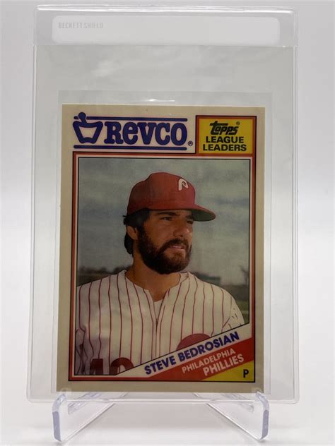 Topps Revco Steve Bedrosian Baseball Card Mint Free Shipping