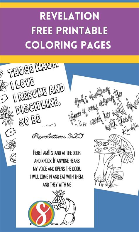 Revelation Free Bible Coloring Pages — Stevie Doodles