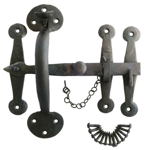 Heavy Wrought Iron Suffolk Latch Cm Antique Thumb Rustic