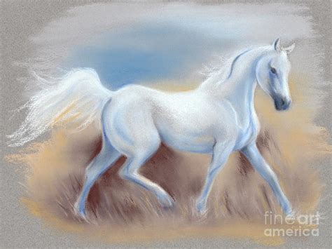 White Horse Pastel by MM Anderson - Pixels