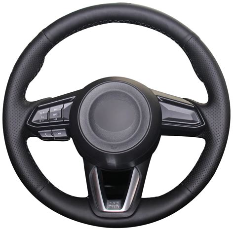 Aliexpress Buy Black Synthetic Leather Steering Wheel Cover For