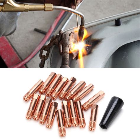 20pcs Tip Gas Nozzle Torch Contact Tip Nozzle Diffuser MIG Welding Gun