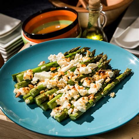 Asparagus with Goat Cheese