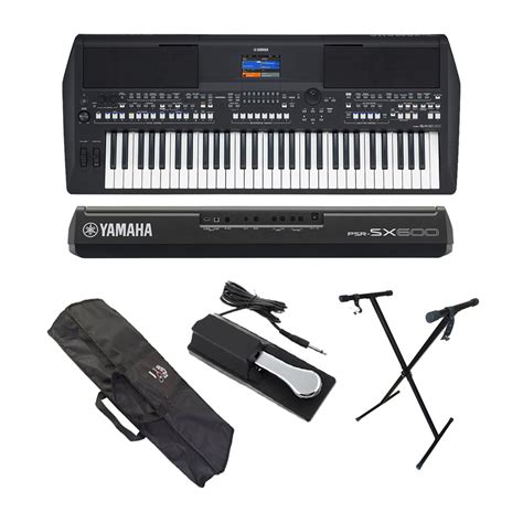 Kit Teclado Yamaha Psr Sx Capa Suporte Pedal Click Music