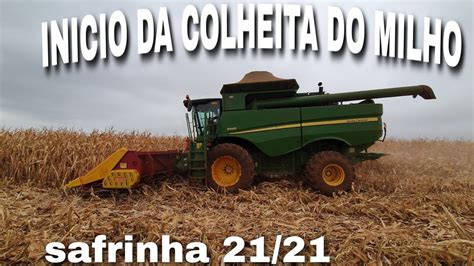 INICIO DA COLHEITA DO MILHO SAFRINHA 21 21 YouTube