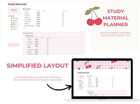 Notion Template Study Notion Planner Academic Planner for - Etsy