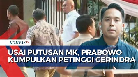 Petinggi Gerindra Berkumpul Usai Putusan MK Bahas Peluang Gibran Jadi