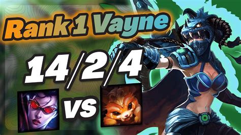 Vayne Vs Gnar Challenger Gameplay Rank Vayne Youtube