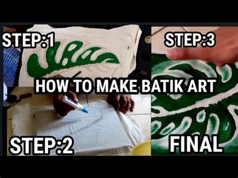 How To Make Batik Art Step By Step Tutorial Youtube