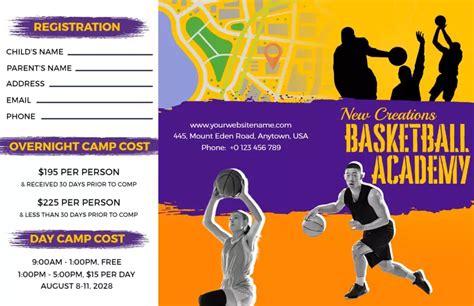 Basketball Brochure Templates Photoadking