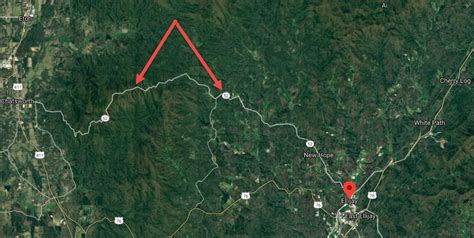 Map Ga Scenic Drive Hwy 52 Ellijay Chatsworth Ga Mountains Guide